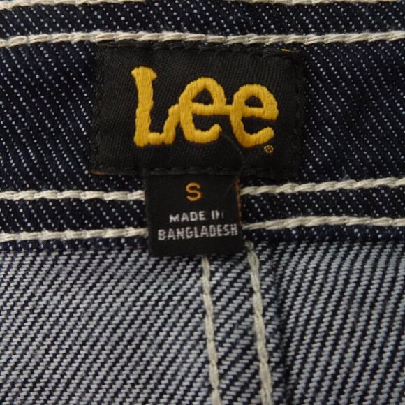 Lee Jeans Women's Overall Dress Blue Size S Denim Jumper Midi Preppy Schoolgirl - Picture 9 of 11